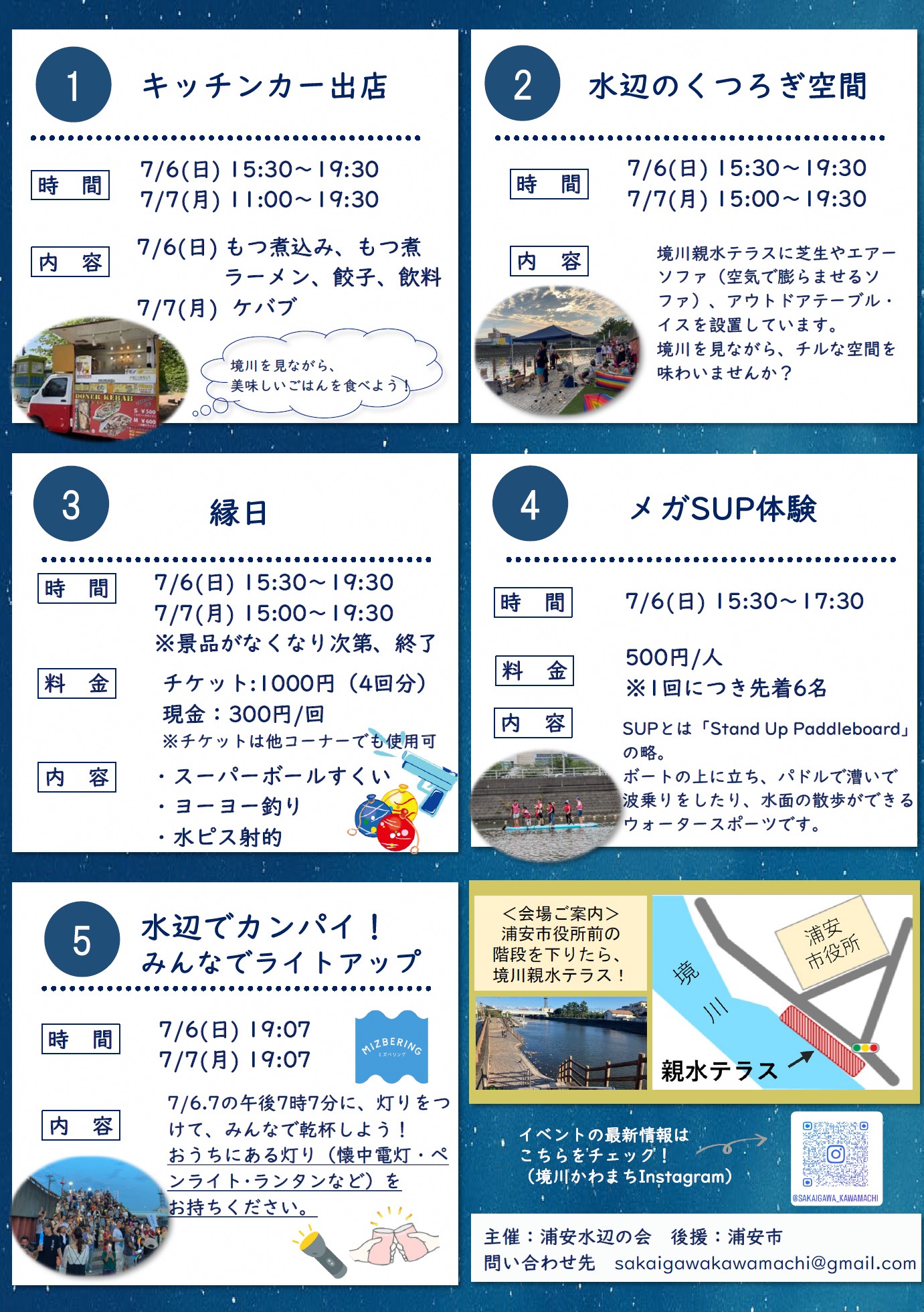 境川かわまちづくり2025「境川で天の川」